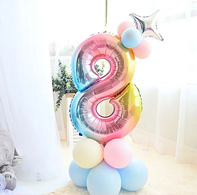15pcs-set-Mixed-Macaroon-Latex-Balloon-Rainbow-Gradient-Number-Foil-Balloon-Happy-Birthday-Unicorn-Party-Decor (1)