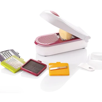 

New-Potato Slicer, Vegetable Chopper and Slicer with 5 Blades for Onion, Carrots, Cabbage, Potato, Garlic, Tomato