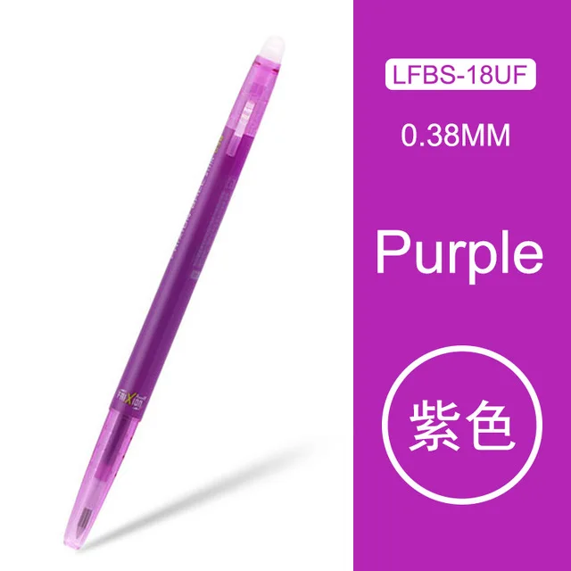 Пилота стираемая гелевая ручка LFBS-18UF 1 шт. 0,38 стираемая ручка для печати/тонкое трение Студенческая цветная гелевая ручка - Цвет: purple