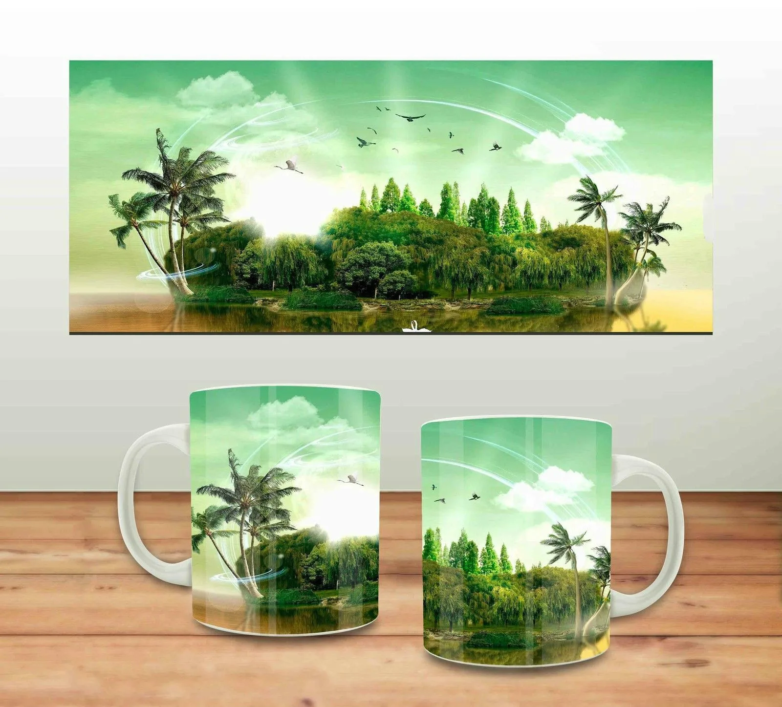Кружка Tasse Divers Design Ile Tropicale кофейная кружка