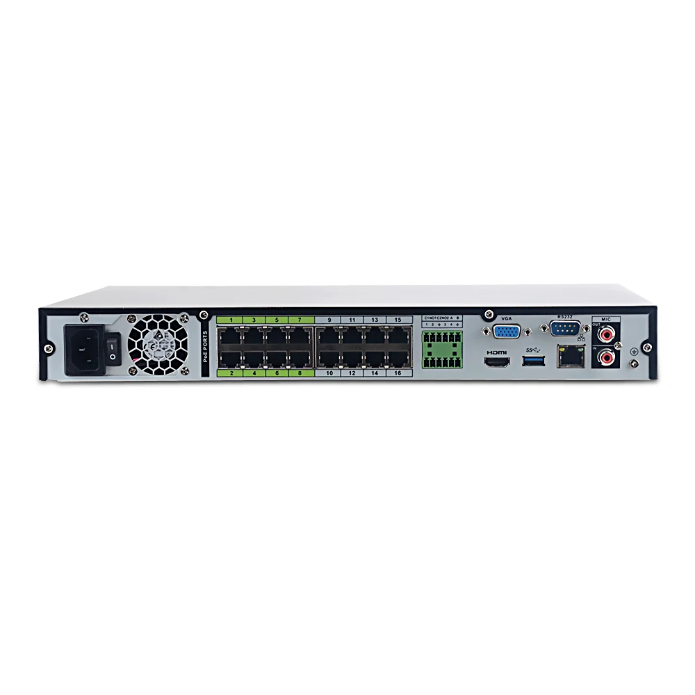 DH Pro 32CH NVR NVR5232-16P-4KS2E с 16CH PoE портом поддержка двухстороннего разговора e-POE 800M MAX сетевой видеорегистратор для системы