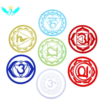 

Chakras Wallpaper Stickers Mandala Yoga Om Meditation Symbol Wall Decals Chakra Home Decor Wall Decoration Wall Decal TOB