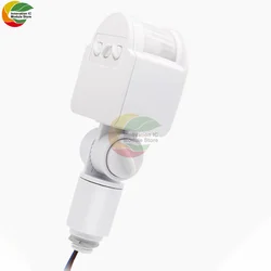 Enhanced Outdoor Infrared Motion Sensor Light Switch with Automatic Control (White)