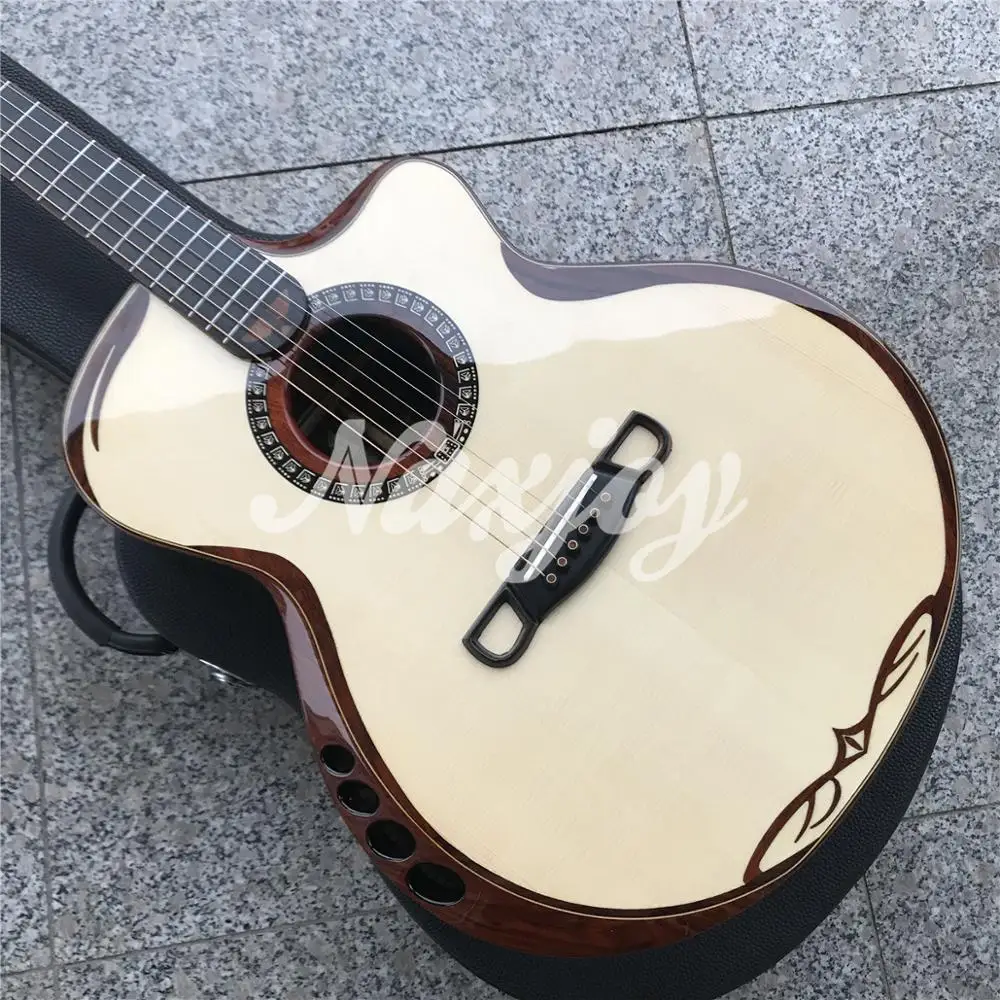 Merida SADHU Acoustic guitar Solid spruce top Rosewood back and sides 2020 All solid wood Guitar |