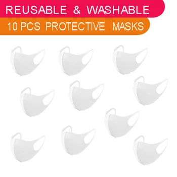 

10 pcs Reusable Washable Dust Proof PM2.5 Face Mouth Mask for Adult