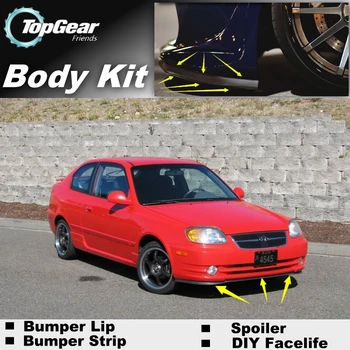 

For Hyundai Accent Verna Bumper Lip Lips / Front Spoiler Deflector For TOPGEAR Friends Car Tuning / Body Kit / Strip Skirt