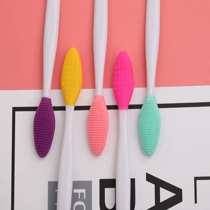 Face Silicone Brush Exfoliating Nose Clean Blackhead Removal Brush Tool Removal Facial Cleansing Massager Brush Beauty Makeup