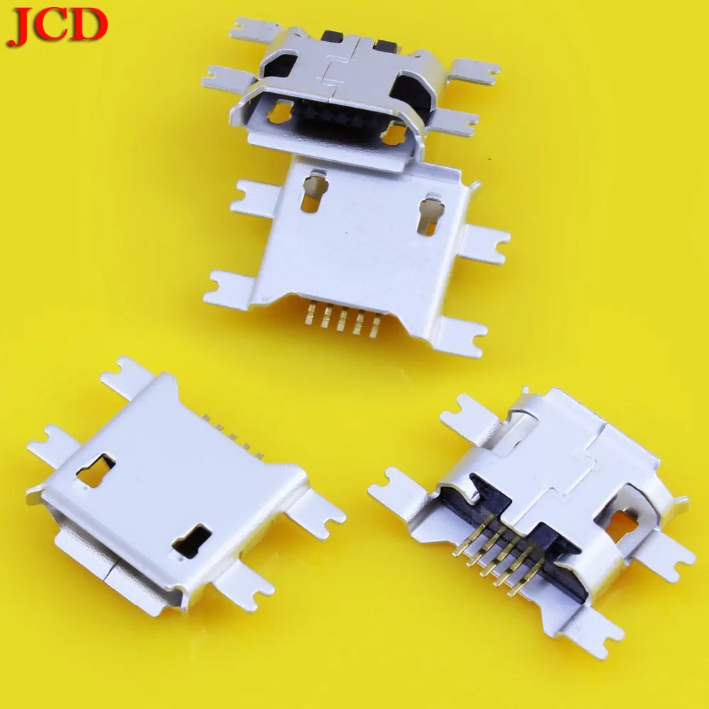 JCD Micro usb разъем USB 4 фута SMT для зарядки питания телефона хвост 2 0 Женский мини 5 Pin