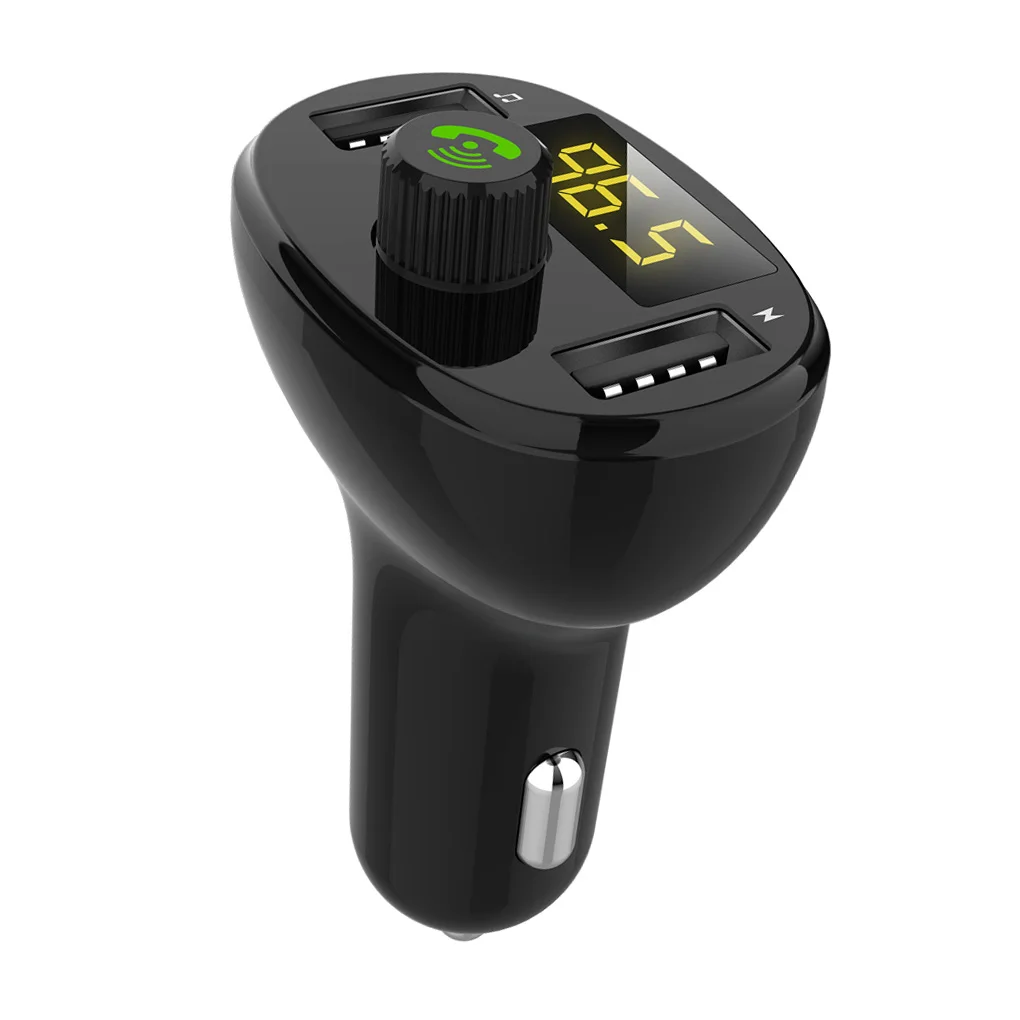 Автомобильный MP3 Bluetooth плеер fm-передатчик двойной USB телефон Быстрая зарядка Hands-free музыкальный плеер