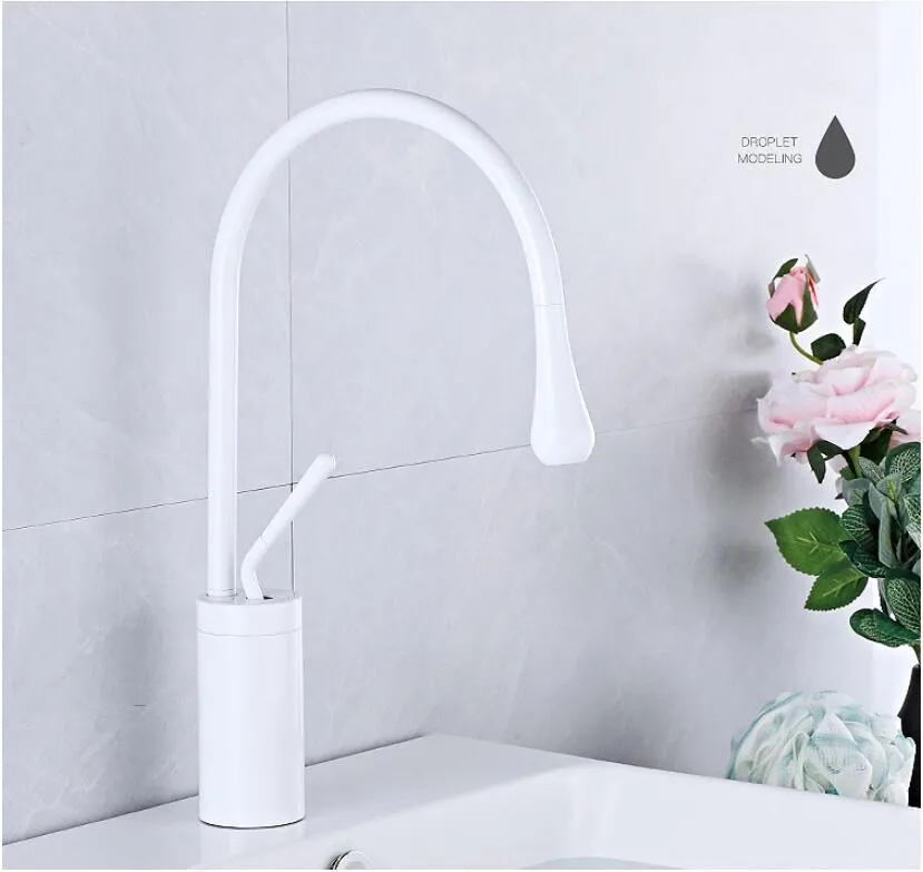 Basin Faucets Modern Black Bathroom Faucet Waterfall faucets Single Hole Cold and Hot Water Tap Basin Faucet Mixer Taps