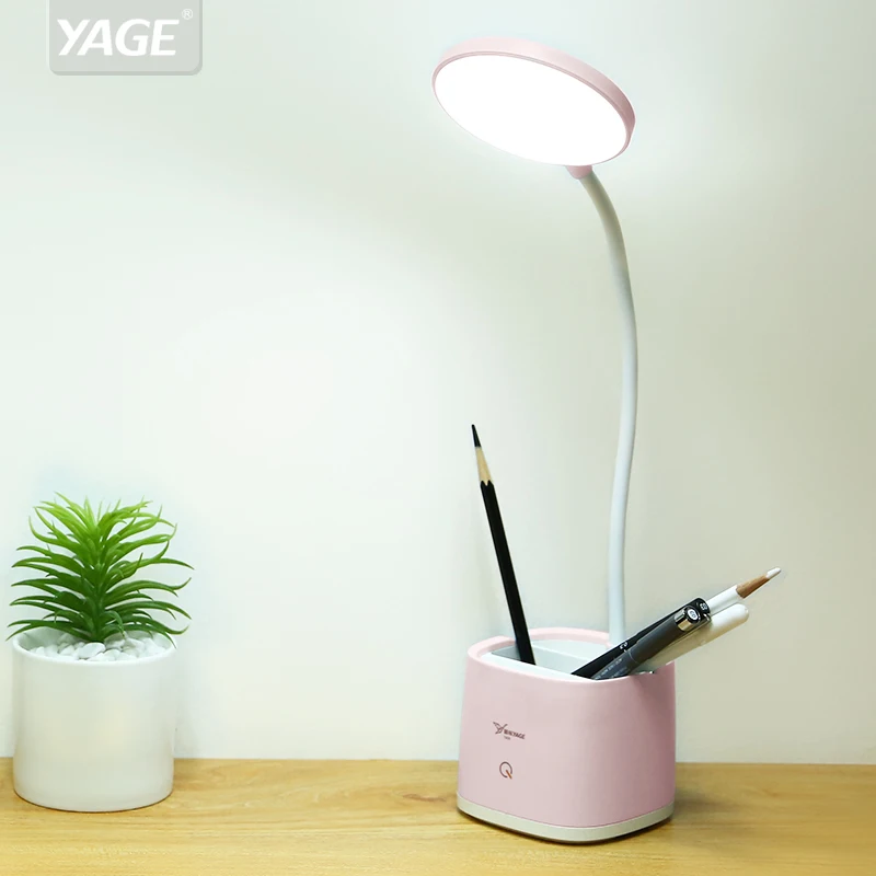 YAGE 18650 перезаряжаемая USB настольная лампа телефон органайзер для ручек шланг 3