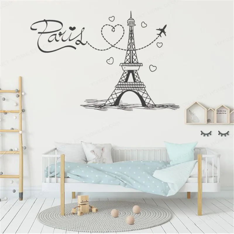 Paris Decoration Wall Stickers Paris Wall Art Sticker Decal Vinyl
