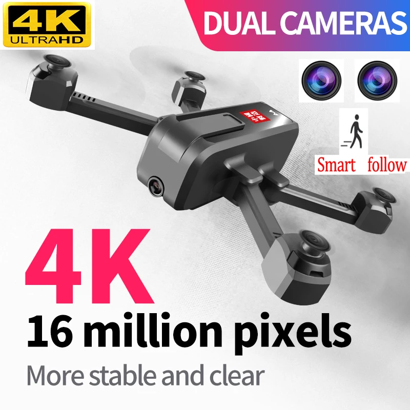 

mini drones with camera hd optical flow Dual camera 4K profissional rc helicopter selfie drones dron micro remote control