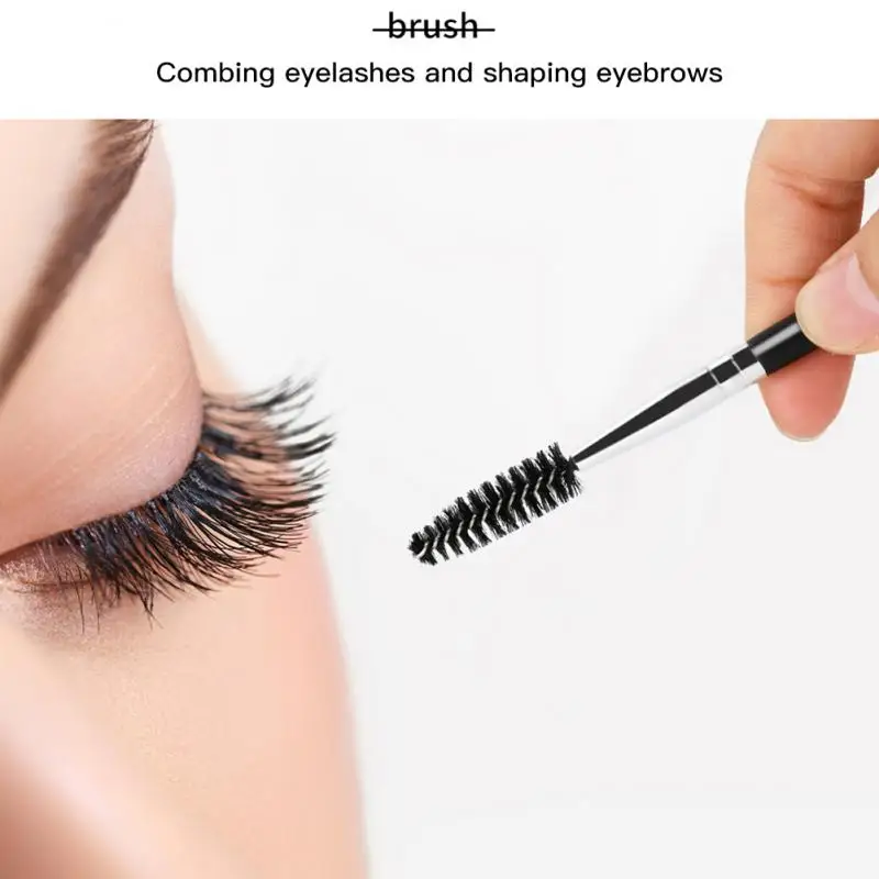 Black Eyebrow Trimming Scissors Stainless Steel Tweezers Eyebrow Scraping Comb Razor Clip Makeup Tools Sets