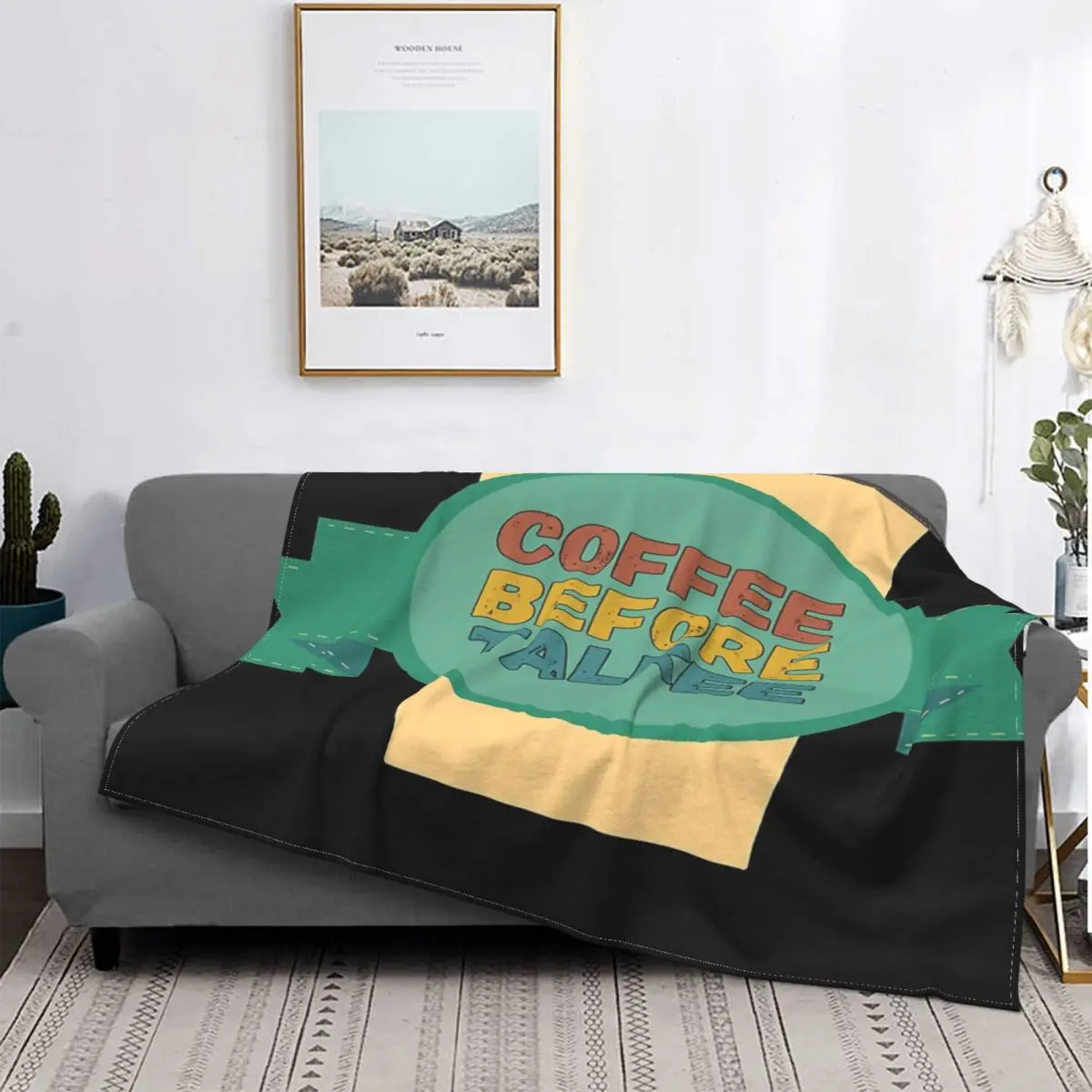 

Manta de camisa de Cafe antes de Talkie, colcha de cama a cuadros, manta de Anime, Sudadera con капуcha, colcha de pik