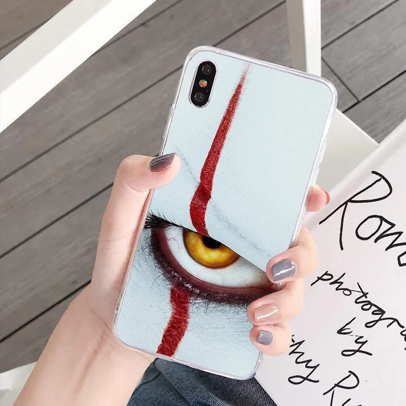 Мягкий прозрачный чехол для телефона Pennywise с рисунком клоуна поплавка iPhone 11 Pro 5 5E