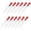 5Pcs 10ml Durable Clear Long Glass Pipette Medicine Laboratory Dropper Red Rubber Head Pipet R0M0 Lab Supplies ► Photo 1/6