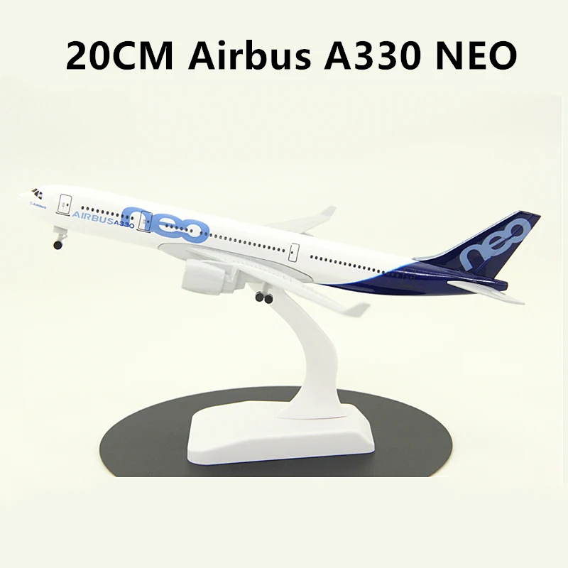 20 см самолет Airbus A330 NEO модель самолета прототип с шасси сплав литье под давлением