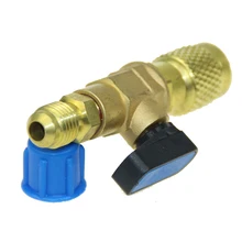 R22 адаптер с шаровым клапаном 1/" SAE разъем Регулируемый зарядный клапан