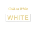 Gold on white