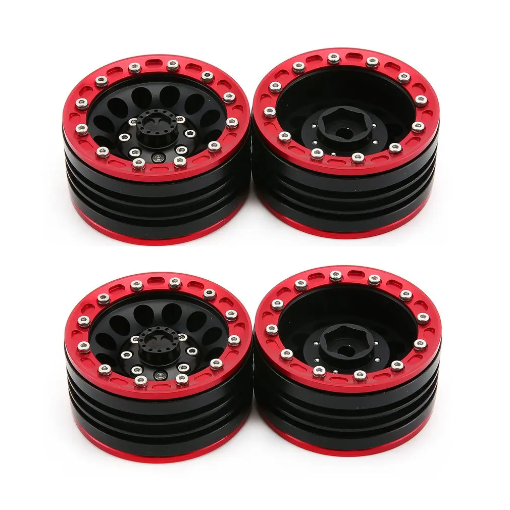 1 пара/2 пары сплав 9 ЧПУ Beadlock колеса диски для 1/10 RC Гусеничный осевой SCX10 II 90046 Traxxas