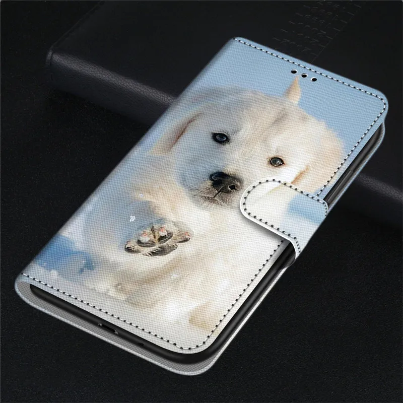 Leather Wallet Case For Samsung Galaxy A12 5G Flip Cover Funda For A 12 A125 SM-A125F A125M Painted Animal Case Phone Bags kawaii samsung phone cases