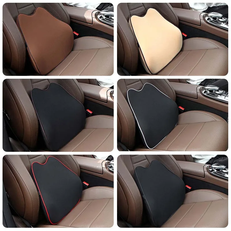 

New Memory Foam Car lumbar Headrest Set Cushion Lumbar Cushion Office Backrest Lumbar Lumbar Support Waist Support Car