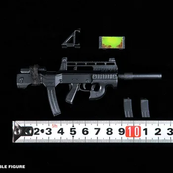 

Mnotht 1/6 Solider Weapon Accessories tym036 Miniature gun model Submachine 05 micro-red magic version for 12'' Action Figure