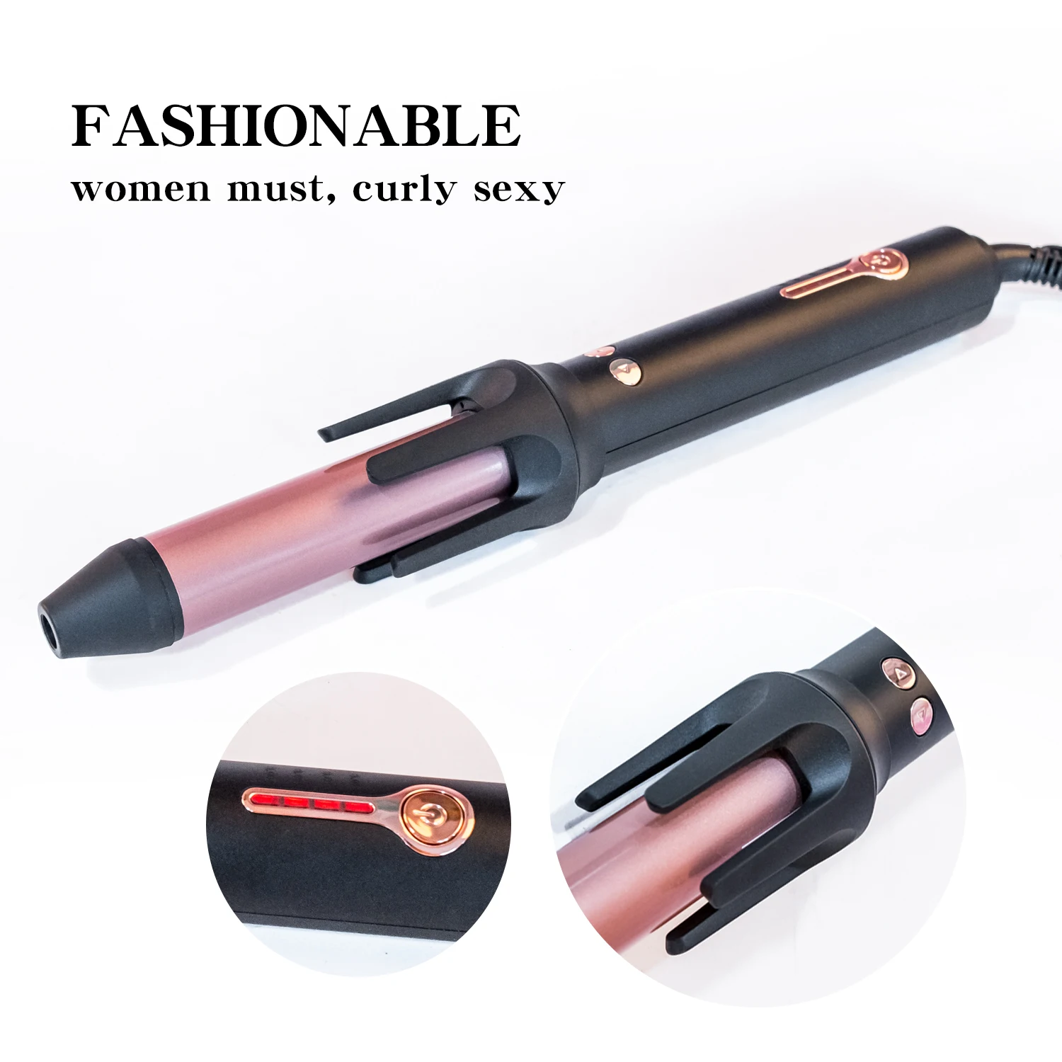 Hair curler, automatic, ceramic rotating, air curler, air spin wand styler, curl machine