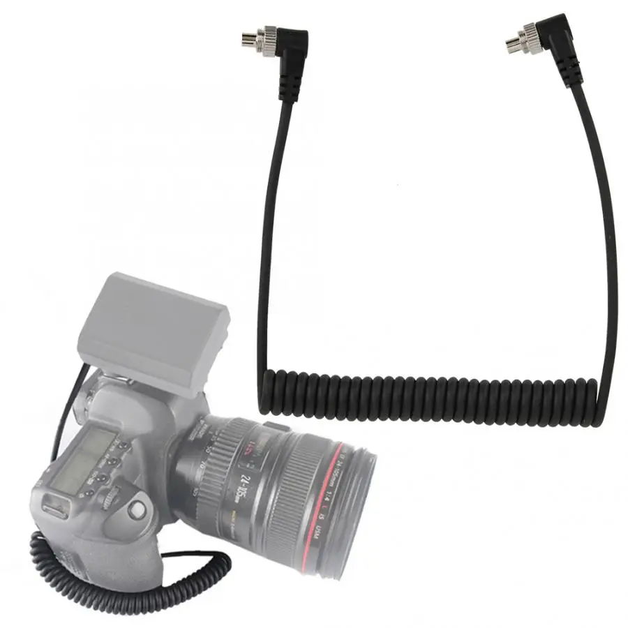 Кабель для синхронизации с винтовым замком для камеры Canon/Nikon и флэш-светильник, кабель для синхронизации, 100 см