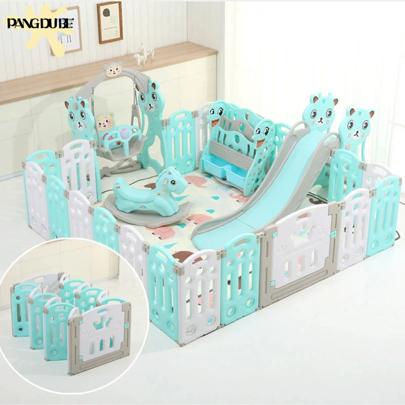 Super Luxury Baby Playpen With Free Mat Kid Playpen for Children Indoor