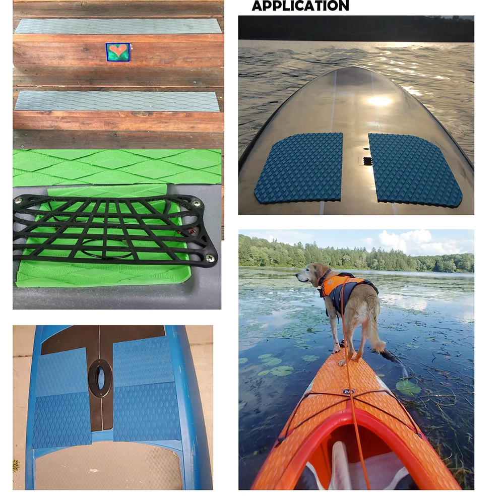 4pcs/lot Anti-slip EVA Surfboard Pads SUP Surf Kiteboard Skimboard Stand Up Paddleboard Traction Pad Grip 38*25.4cm Mat DIY