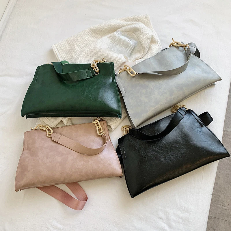 2024 New Design Handbags Women Shoulder Bag Soft Synthetic Leather Crossbody Large Capacity Fashion Female Underarm Bags 4