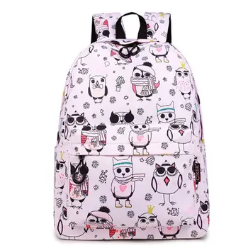 

Cute Owl Backpack School Shoulder Bookbag Teenager Travel Daypack for Women Girls