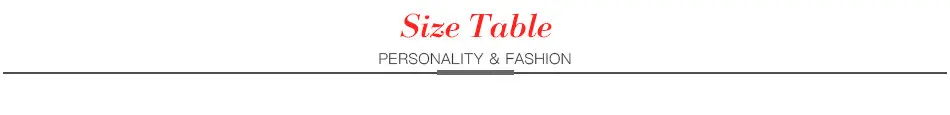 Tianbo ----Size Table