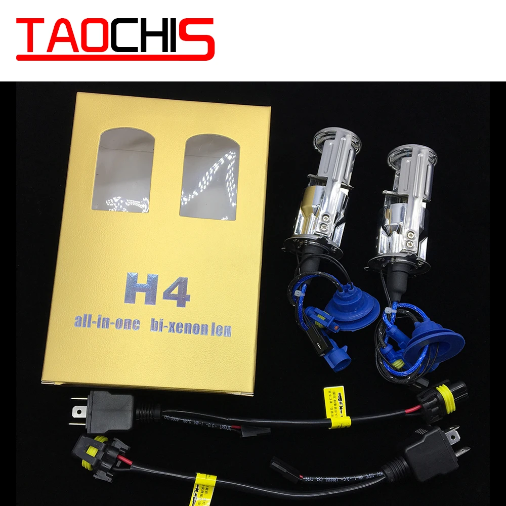 Биксеноновые лампы TAOCHIS 2x55 Вт H4 LHD скрытая лампа без потерь ближнего/дальнего