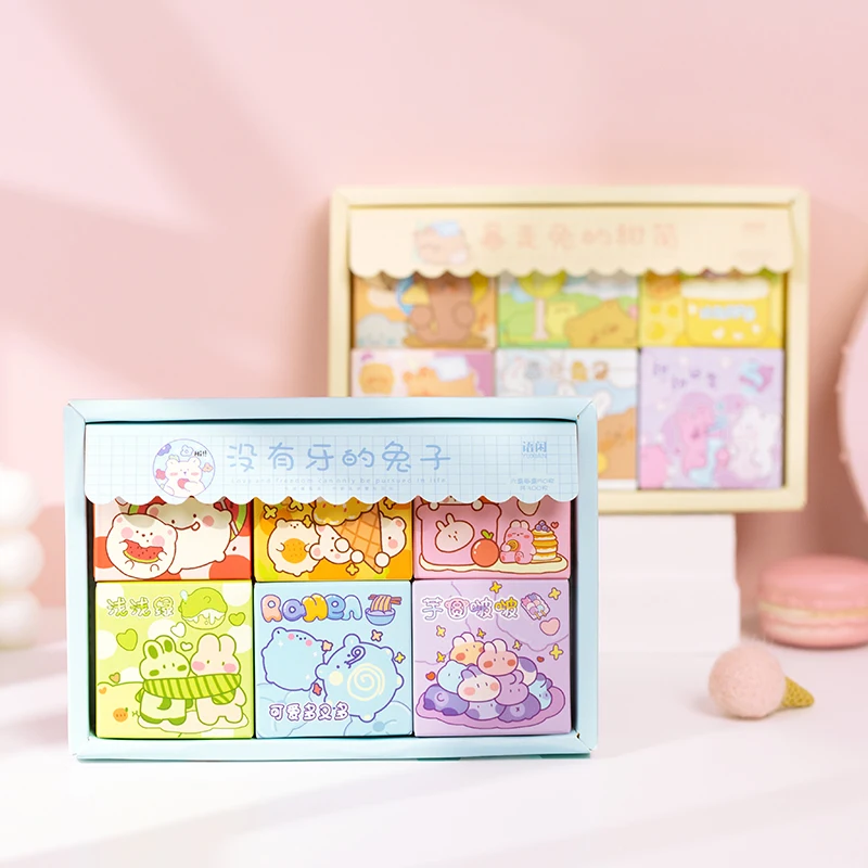Yoofun 300pcs/box 6 Designs Cute Stickers for Bullet Journaling Scrapbooking kawaii Innovative Decorative Stationery Stickers