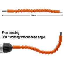  295mm Electronics Drill Flexible Shaft Extention Screwdriver Bit Holder Connect Link For Hex Shank Extension Snake Bit Dropship 