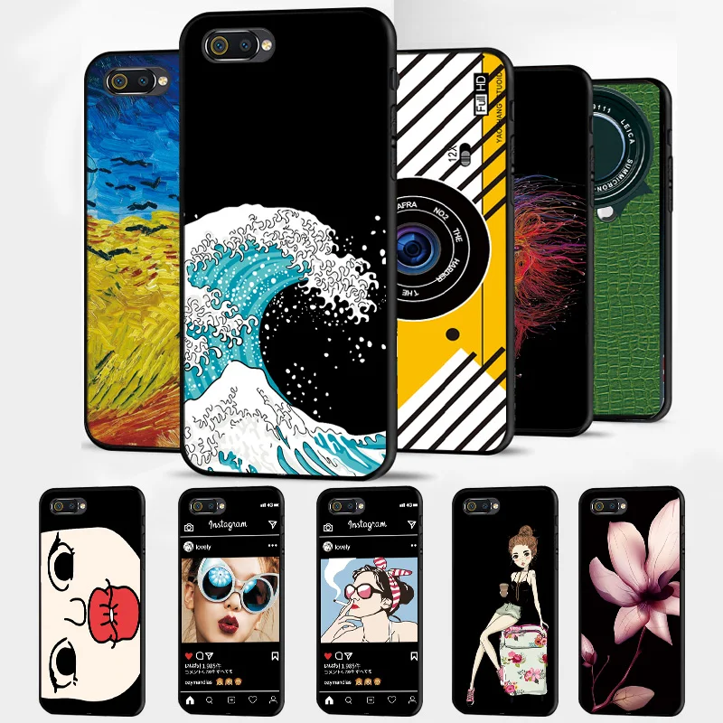 Чехол для OPPO A1K CPH1923 OPPOA1K A 1K 6 1 дюйма черный силиконовый чехол-бампер из ТПУ милая
