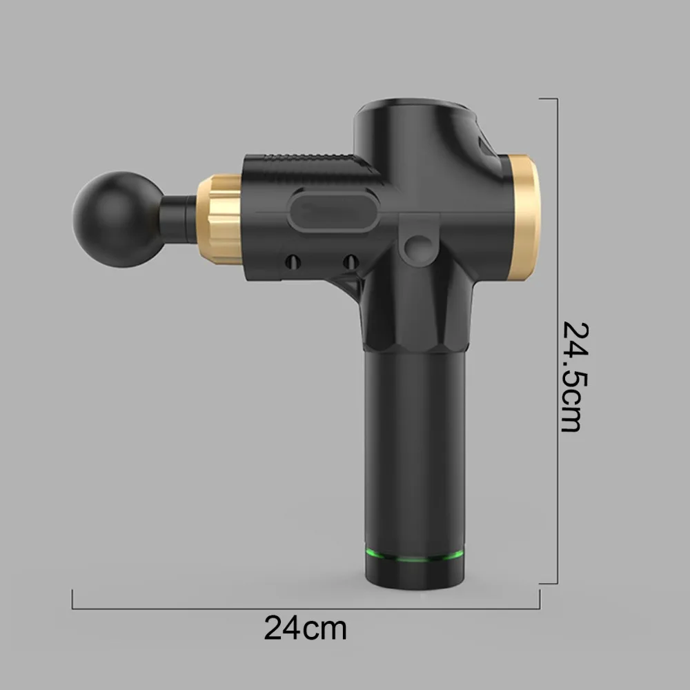Электронная терапия массаж тела пистолеты 3 файла 24 В бесщеточный светодиодный массаж пушки тела мышцы расслабляющий облегчение боли с 4 головками