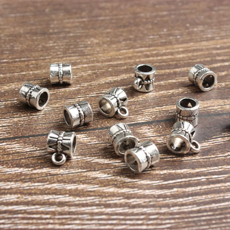 

7MM 30pcs Silvery Pendant clasp DIY men and women bracelet necklace ankle and Accessories