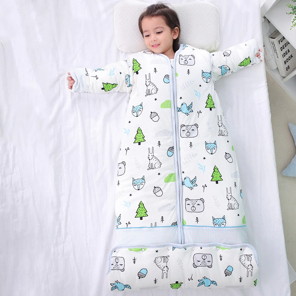 Спальный мешок для малышей, детский коврик для сна, противоскользящий стеганый коврик со съемной подушкой, детский спальный мешок для детского сада