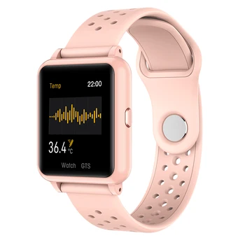 

Temperatuer Immune Smart Watch Heart Rate Blood Pressure Oxygen Monitor Screen Touch Music Control SmartWatch for Android IOS