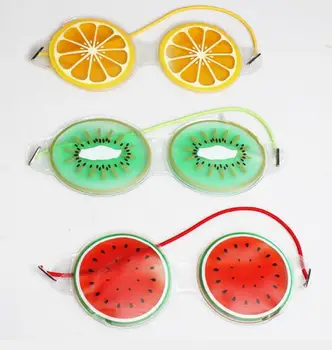 

Free Shipping Ice Gel Eye Mask Cold Compress Cute Fruit Gel Eye Fatigue Relief Cooling Eye Care Relaxation