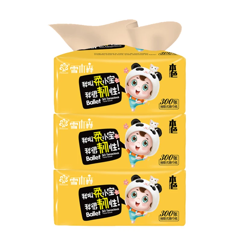 

Bamboo Pulp Pumping Paper, 3 Packs/3 Layers Of Paper Towels Facial Tissues Super Soft Pumping Papers,Paper Towels Toilet Paper