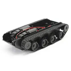 Робот Танк шасси ручной работы DIY комплект легкий амортизатор Поглощенный 130 двигатели свет демпфирования баланс автоматический танк на