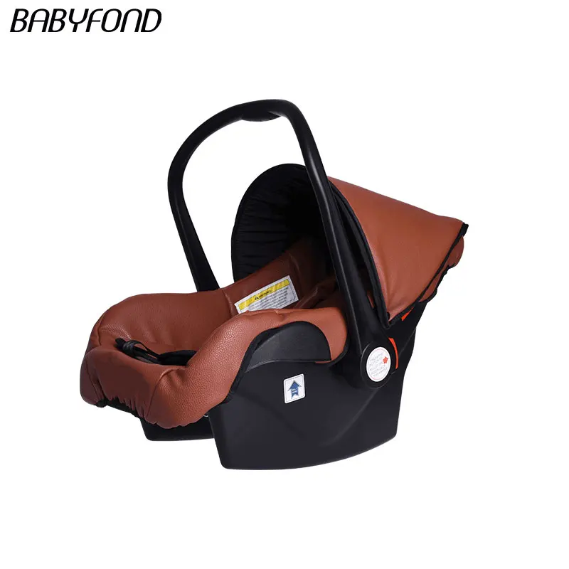Hotmom Высокая Ландшафтная «Три в одном» коляска, может применяться для сидения, складывается двумя способами, четыре колеса, с амортизаторами, детская коляска - Цвет: brown car seat