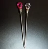 Hot sale 2pcs Dotting pen Stainless Steel Nail Art Stirring Rod Tool Gem Decorated stirrer UV Gel and Acrylic Nail Stirring Rod 1
