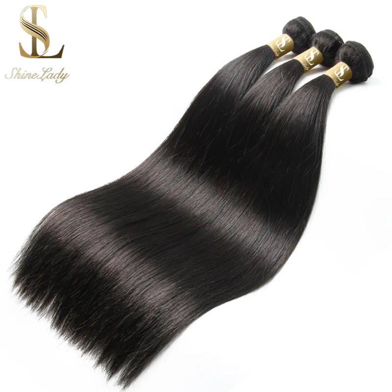 Shinelady 28 30 32 34 36 38 40 inch Straight Hair Bundles Peruvian Hair Bundles Remy
