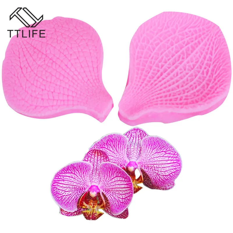 

TTLIFE Butterfly Orchid Silicone Mold Phalaenopsis Petals Clip Fondant Cake Chocolate Decoration Tools Pastry DIY Baking Mould
